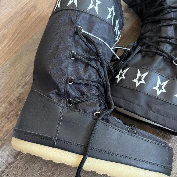 Women's Buffy Winter Boots - Wild Fable Black 10 - Picture 6 of 11